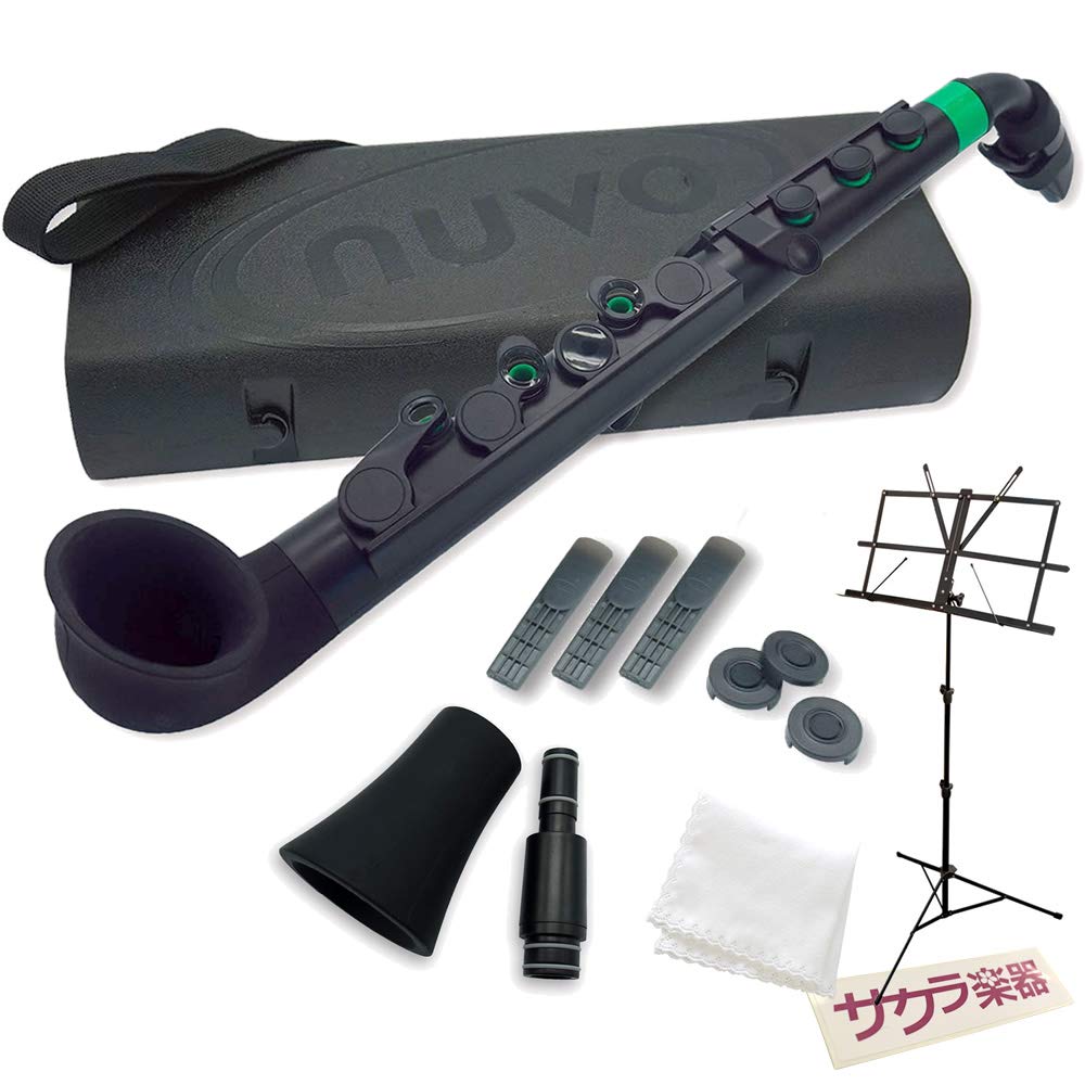 Amazon | Nuvo ヌーボ プラスチック製 サックス jSAX Black/Green